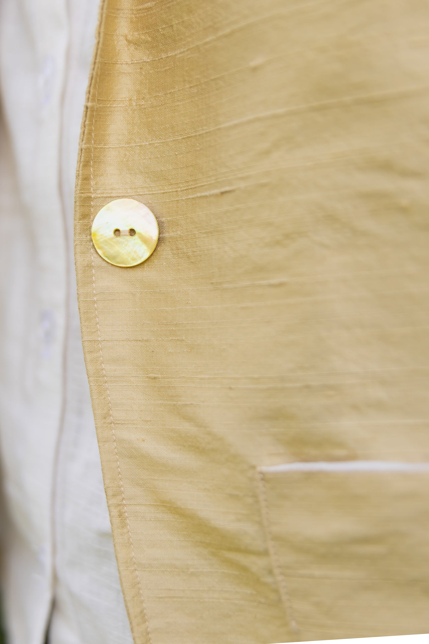 Silk Dupion Gold Blazer