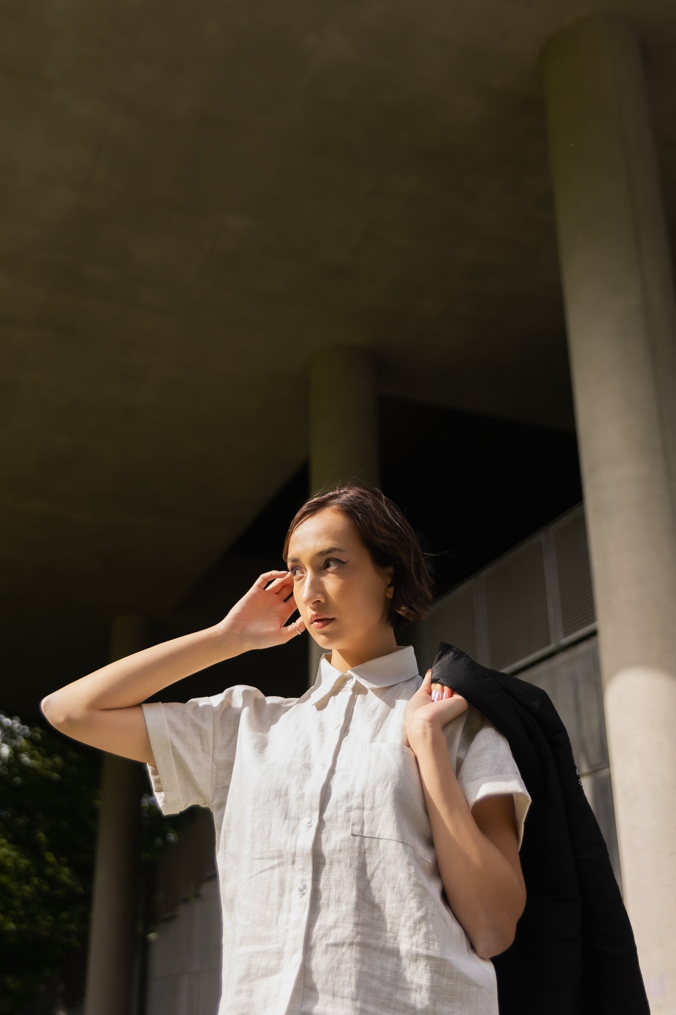 White Irish Linen shirt