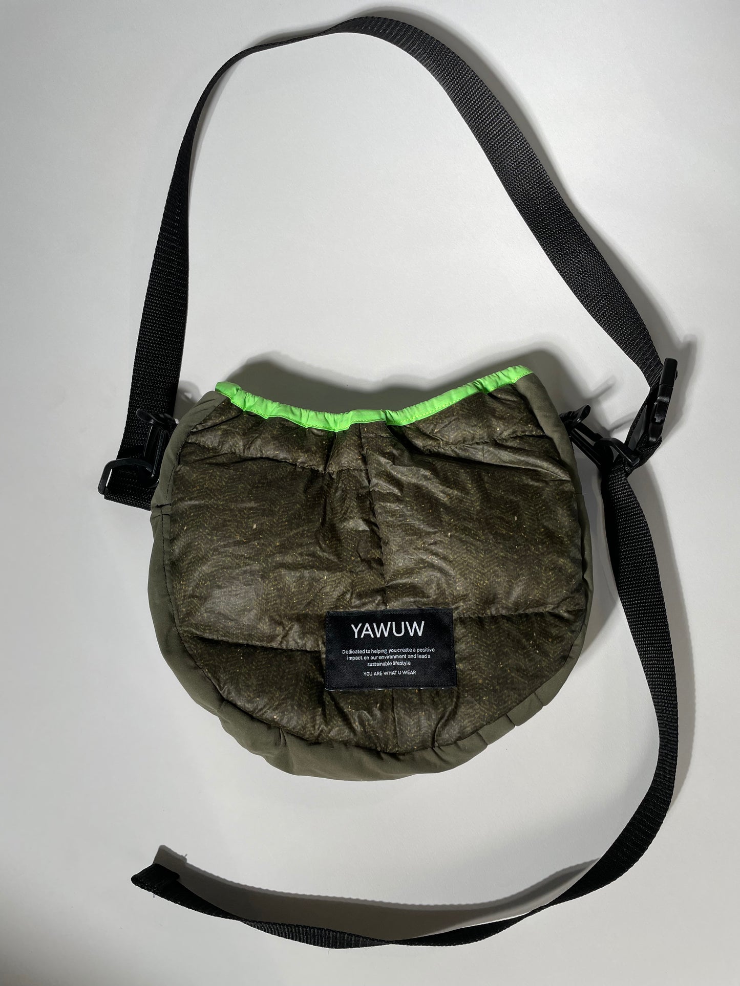 Small Bag - Upcycled North Face Jacket - Green