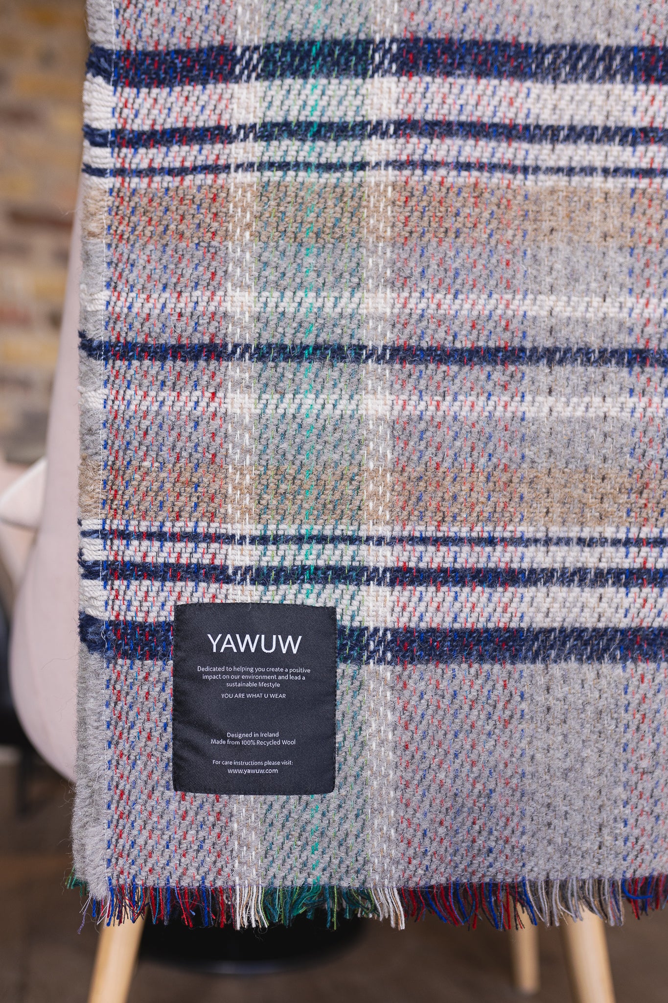 100% Recycled Wool Throw