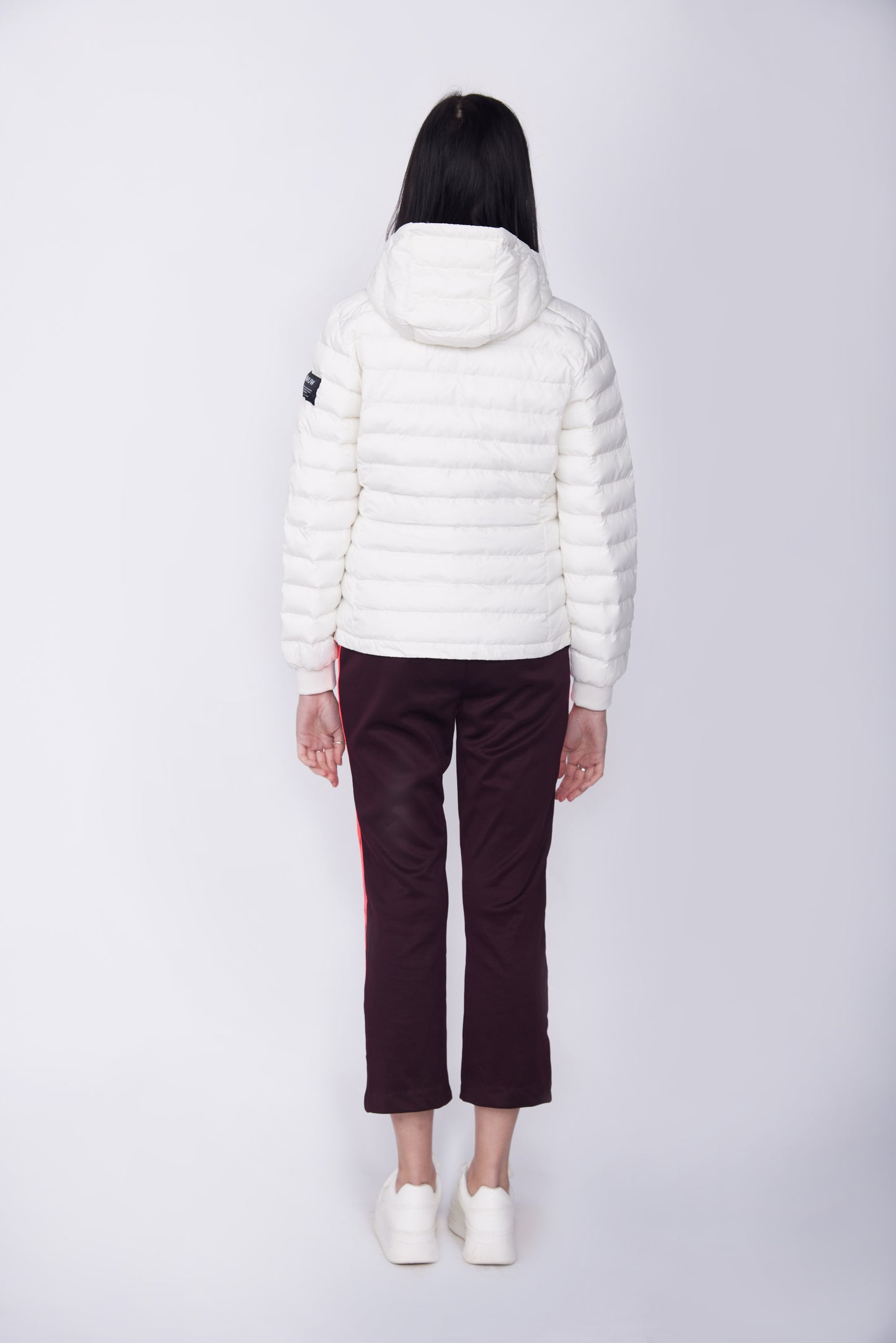 100% Recycled Polyester Puffa Jacket - White