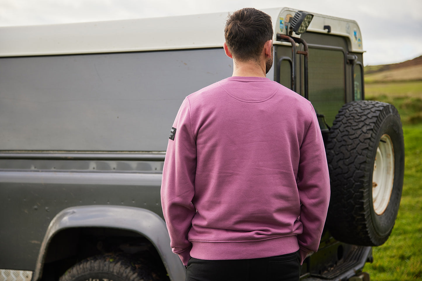 Unisex Mauve Organic cotton and Recycled Polyester Sweatshirt