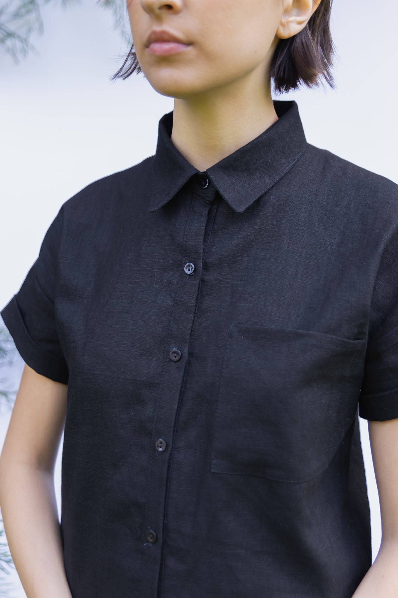 Black Linen Shirt