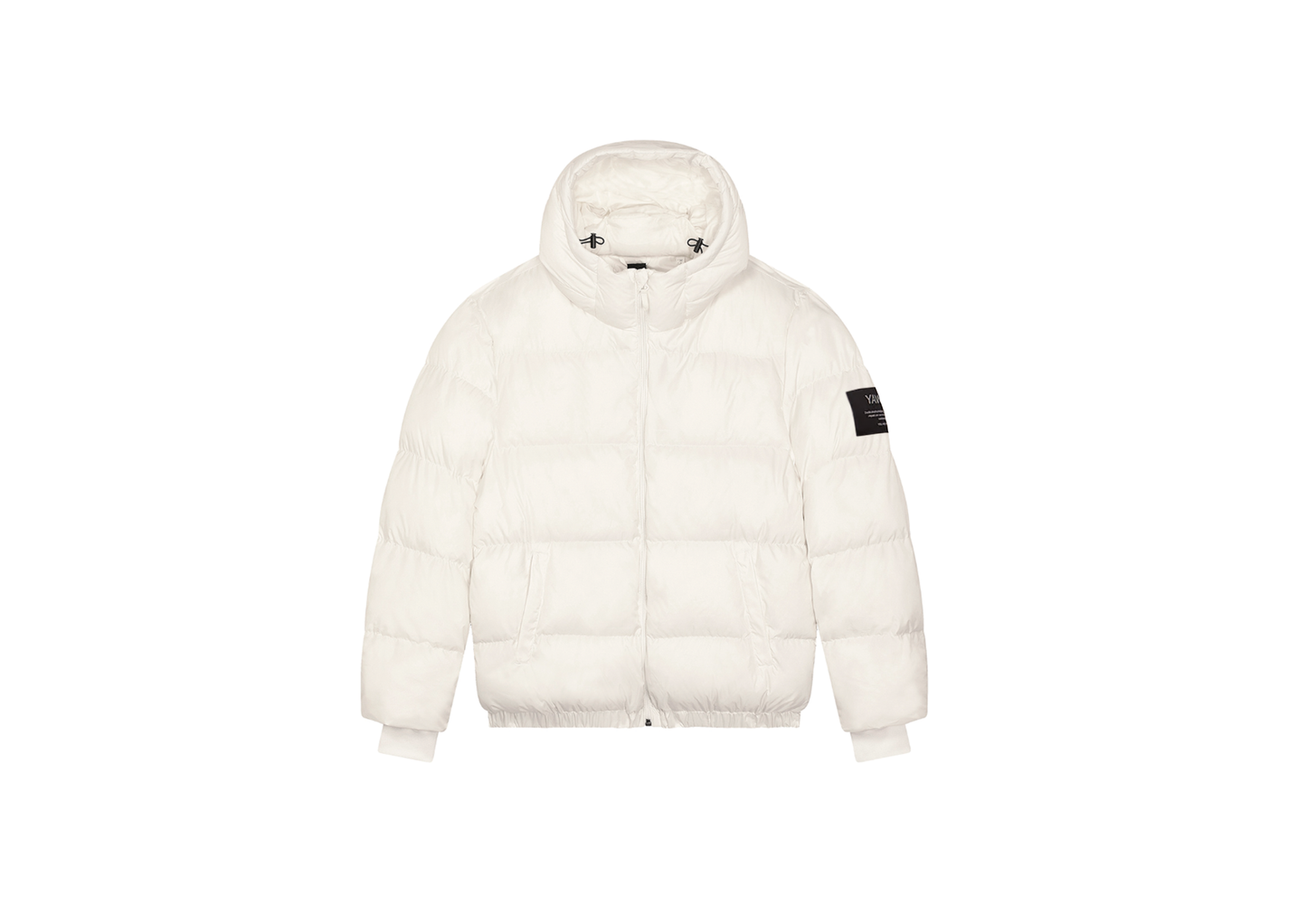 100% Recycled White Puffa Jacket