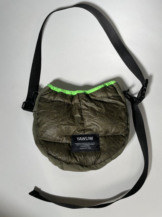 Small Bag - Upcycled North Face Jacket - Green