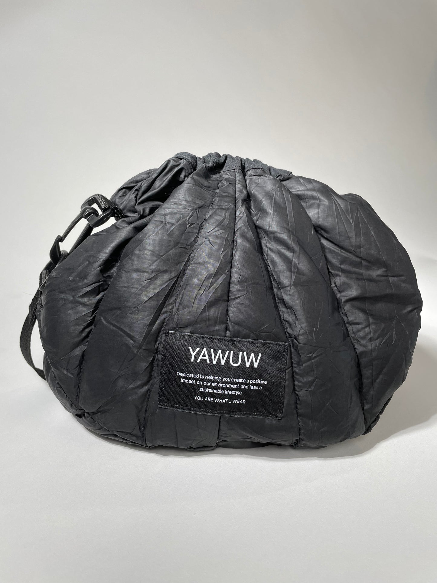 Small Bag - Upcycled North Face Jacket - Black