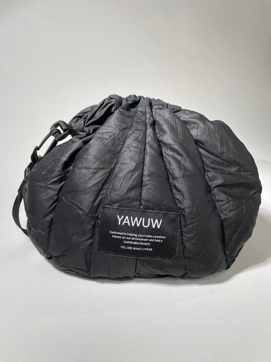 Small Bag - Upcycled North Face Jacket - Black