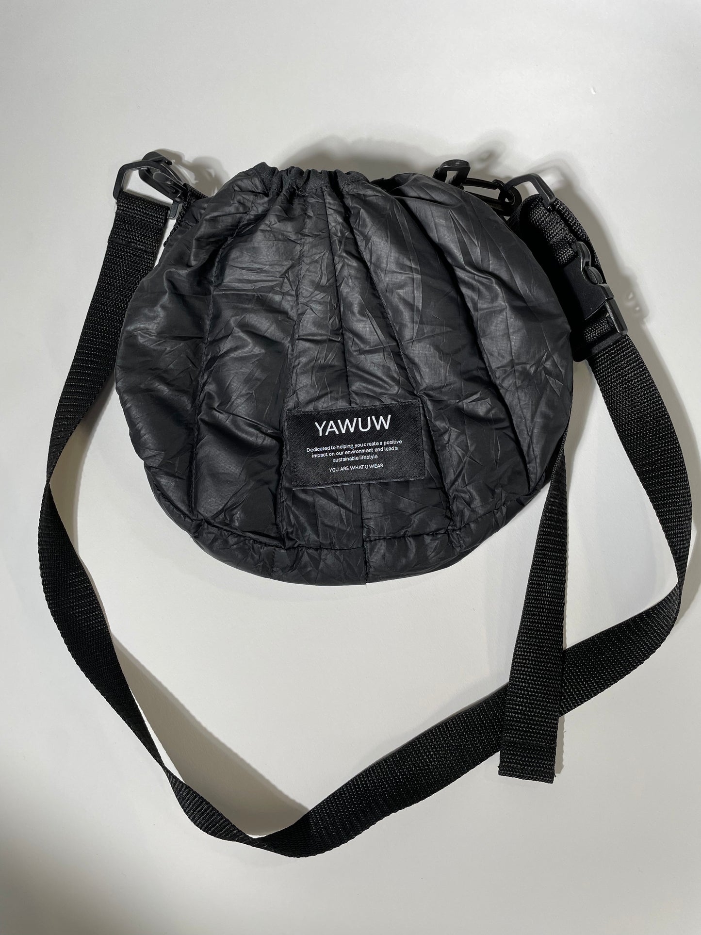 Small Bag - Upcycled North Face Jacket - Black