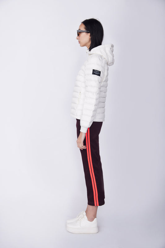 100% Recycled Polyester Puffa Jacket - White