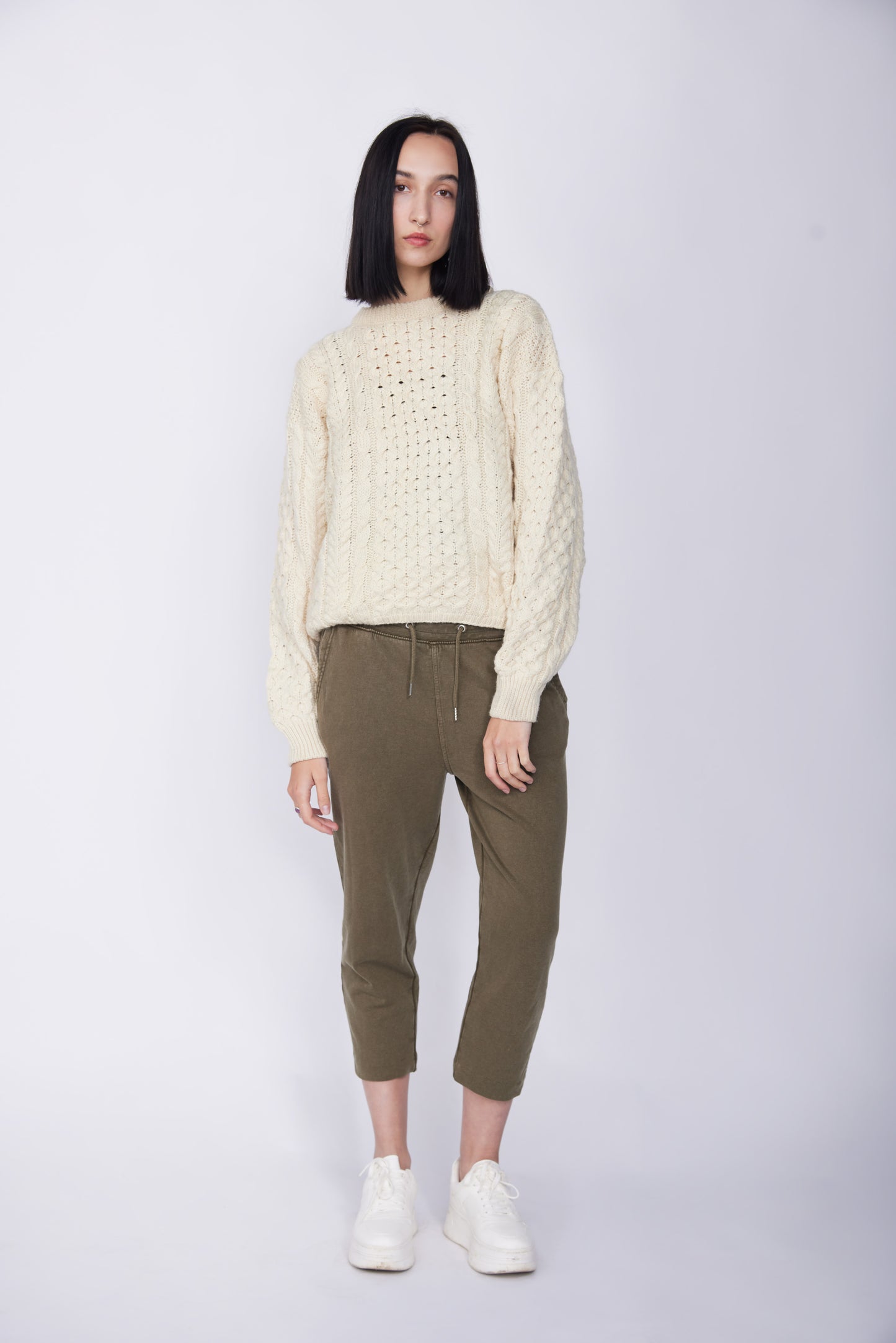 Aran Jumper - Ivory