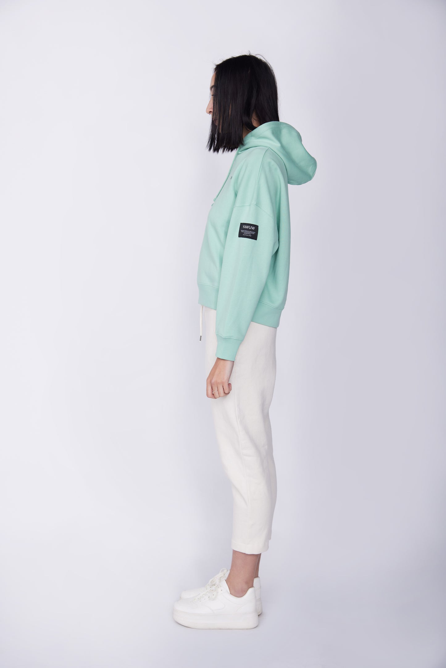 Organic Cotton Hoodie - Mint Green