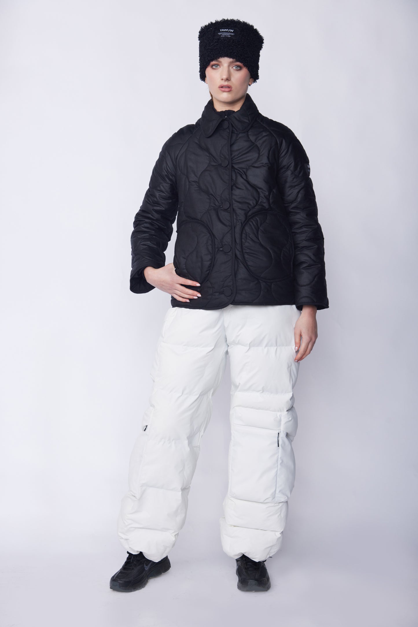 Black Quilted Jacket - With Wool Quilting