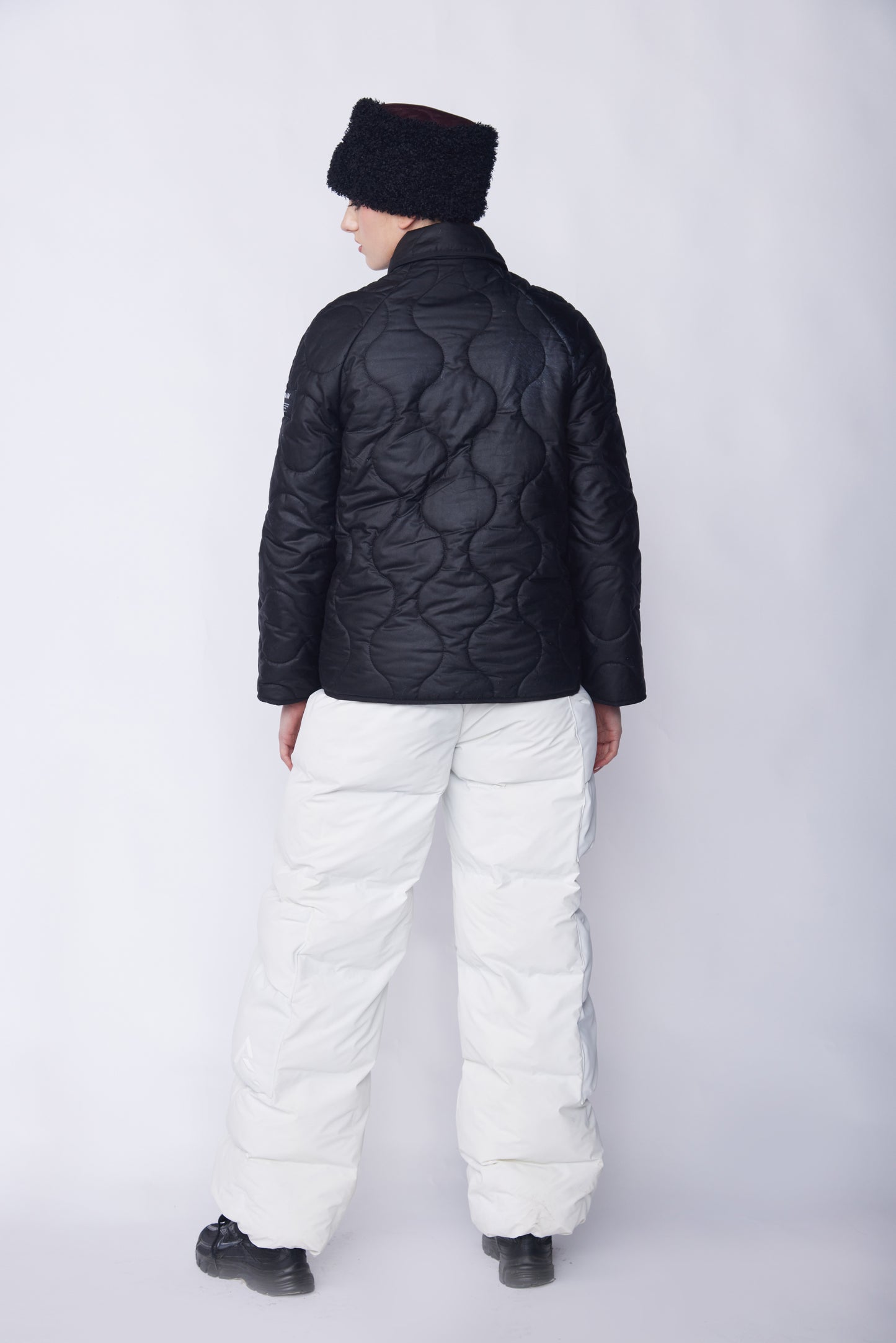 Black Quilted Jacket - With Wool Quilting