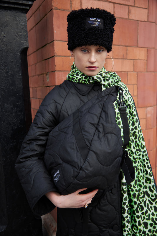 Hat - 100% Organic Cotton and Recycled Polyester - Black